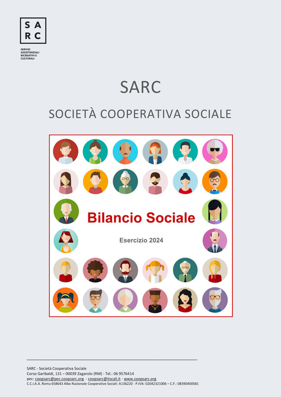 copertina del bilancio sociale 2024